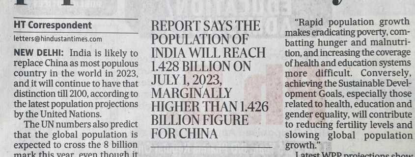 india to become most populous country