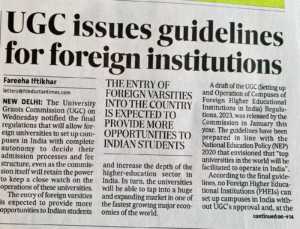 ugc-issues-guidelines-for-foreign-institutions-HindustanTimes-09.11.2023.