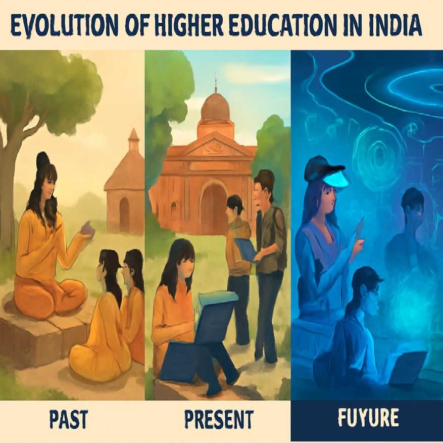 The Evolution of Higher Education in India: Past, Present, and Future